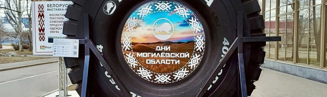 Белорусские шины украшают экспозицию Могилевской области на московской ВДНХ