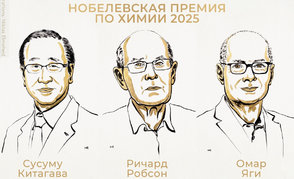 Объявлены имена лауреатов Нобелевской премии по химии 2025 года