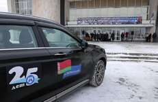 Участники автопробега прибыли в Мозырь 