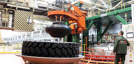 Крупногабаритное колесо истории «Белшины»