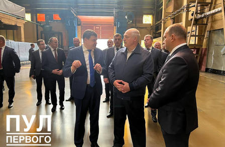 Александр Лукашенко посетил ОАО «Белшина»