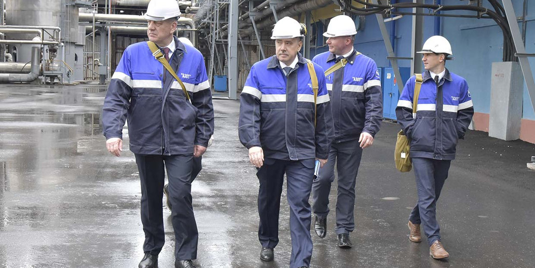 С рабочим визитом ОАО «Гродно Азот» посетил заместитель Премьер-министра Республики Беларусь Юрий Назаров