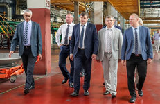 ОАО «БЕЛШИНА» ПОСЕТИЛ ПРЕДСЕДАТЕЛЬ ГОСУДАРСТВЕННОГО КОМИТЕТА ПО НАУКЕ И ТЕХНОЛОГИЯМ РЕСПУБЛИКИ БЕЛАРУСЬ