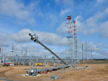 В ОАО «Мозырский НПЗ» завершен монтаж конструкций факельной системы 