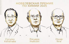 Объявлены имена лауреатов Нобелевской премии по химии 2025 года