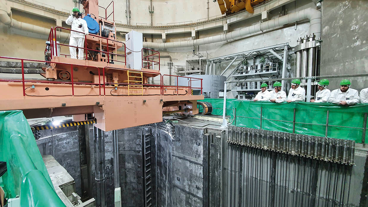 Загрузка ядерного топлива в активную зону реактора второго энергоблока БелАЭС. 22 декабря 2021 года