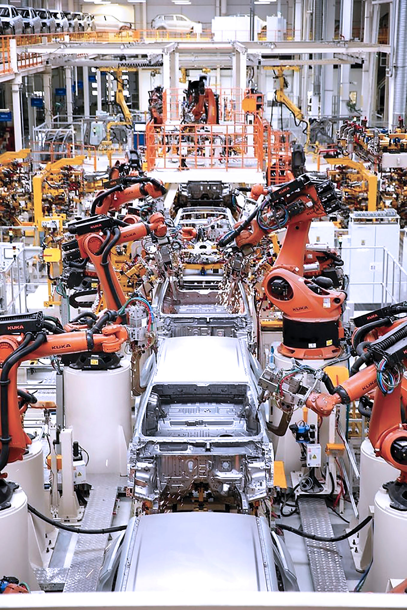 Роботы KUKA задействованы на крупных автозаводах мира