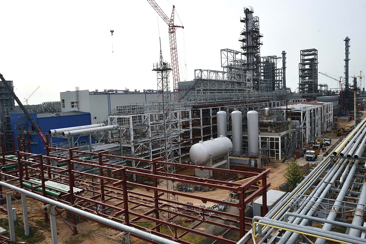 Строительство комплекса гидрокрекинга тяжелых нефтяных остатков в ОАО «Мозырский НПЗ»