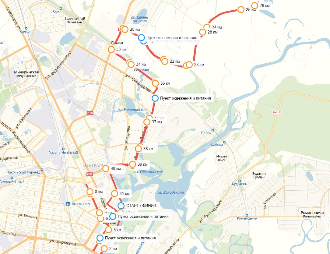 &laquo;Белоруснефть-Экомарафон 2019&raquo; дистанция марафона