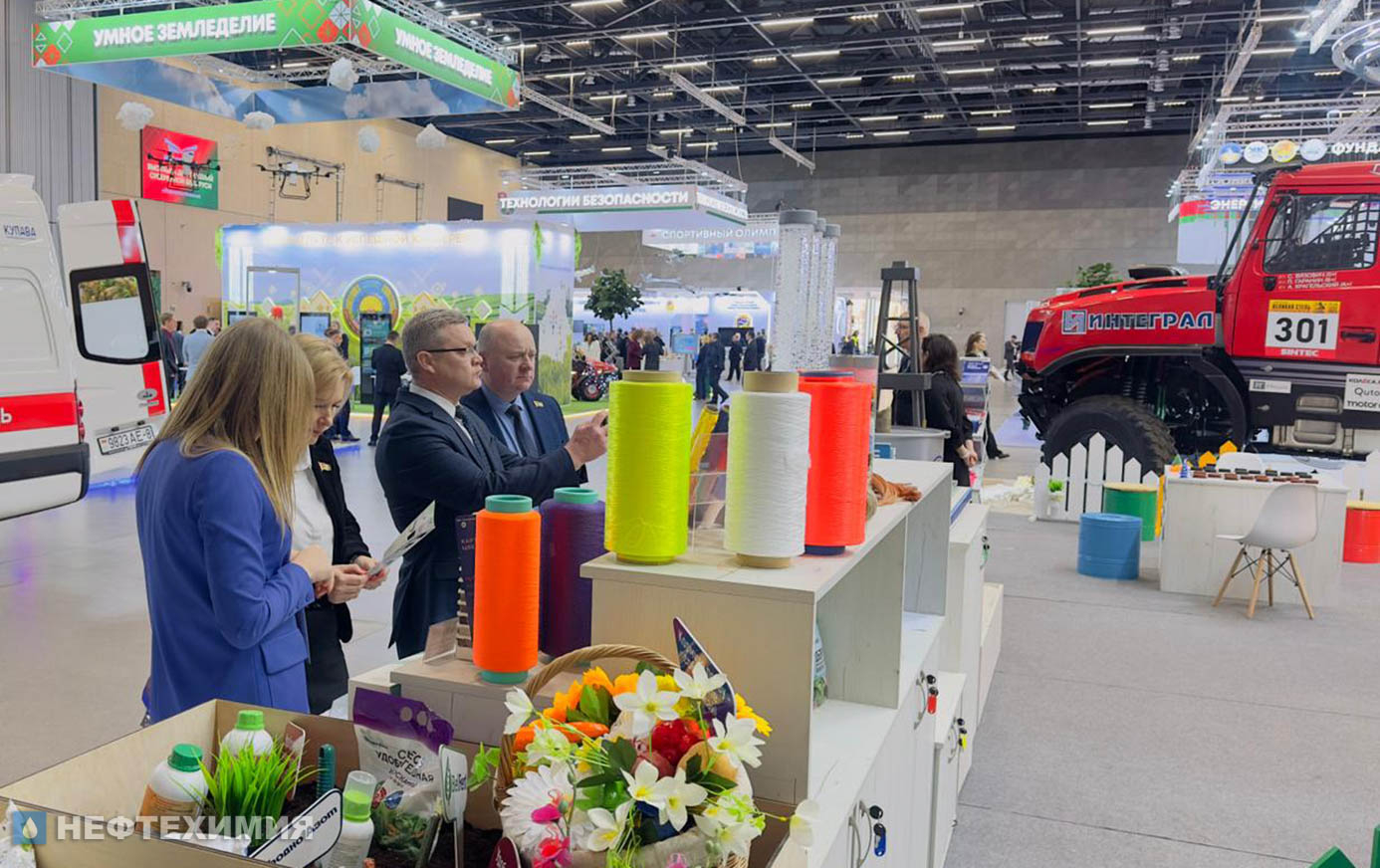 От добычи сырья до готовой продукции — для выставки «Моя Беларусь» концерн «Белнефтехим» подготовил уникальный стенд